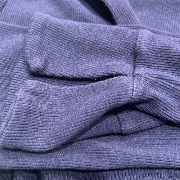 🔴Garage - Caroline Blue Long Sleeve Cropped Polo Top - Size M - Picture 7 of 9